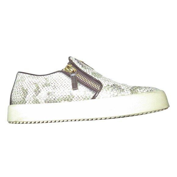 Giuseppe Zanotti Python Embossed Italian Leather Devon Skate Shoes Sneakers 9 39 - Picture 5 of 10